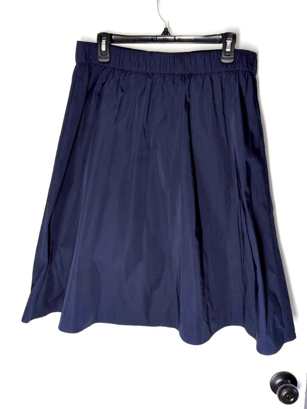Halogen Navy Peacoat blue A-Line midi skirt XL